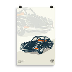 Porsche 911 Poster - DriveClassic Garage